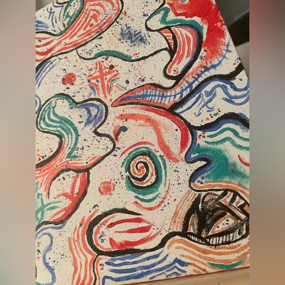 “Deep thoughts” illustration and splash painting - Picture 7 of 7